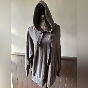 Aerie Women’s Gray/Blue Hooded Sweater